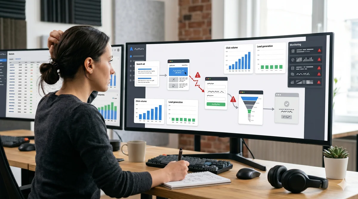 Google Ads not converting checklist with campaign and landing page issues