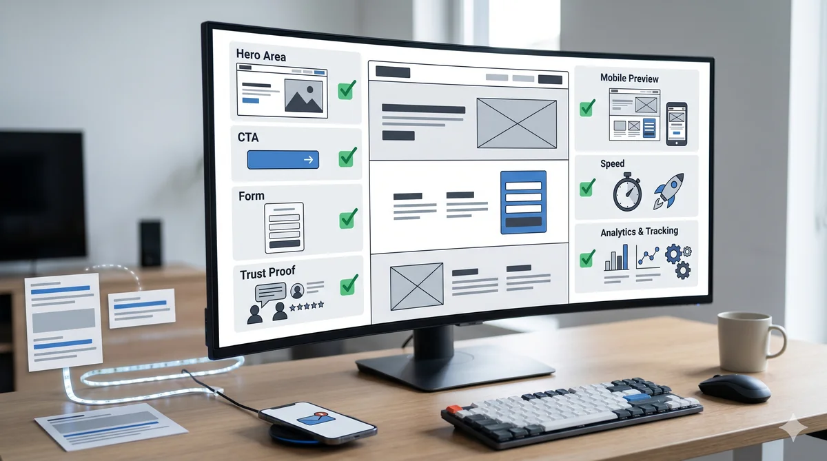 Landing page optimization checklist for PPC and lead generation campaigns